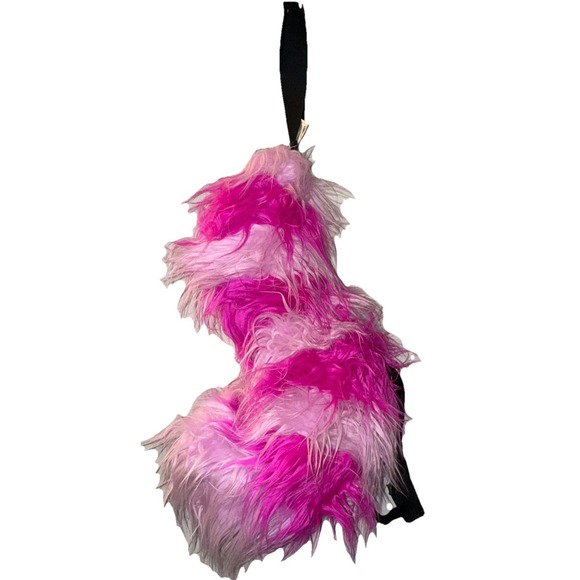 Disney Other - Disney Parks Cheshire Cat Furry Tail Costume Alice In Wonderland Pink Stripe NWT